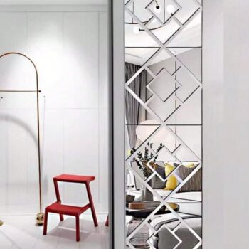 Intra απο ξύλο plywood 3mm-4mm πάχος - Διακόσμηση τοίχου με ακρυλικό καθρέφτη Δίασταση 20x20 cm Intraeaxys-joekrp8o - Image 4