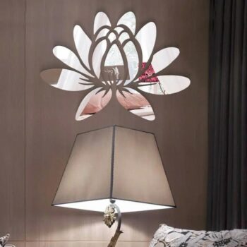 Intra απο ξύλο plywood 3mm-4mm πάχος - Αυτοκόλλητο τοίχου Lotus Acrylic Mirror Δίασταση 20x20 cm Intraeaxys-voq3dkj7 - Image 7