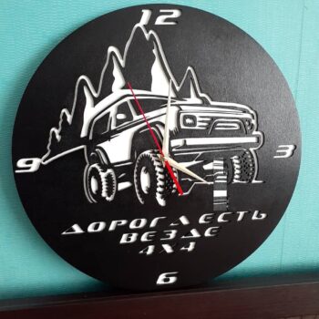 Intra απο ξύλο plywood 3mm-4mm πάχος - Ρολόι τοίχου 4×4 Δίασταση 20x20 cm Intraeaxys-qomm435o - Image 1