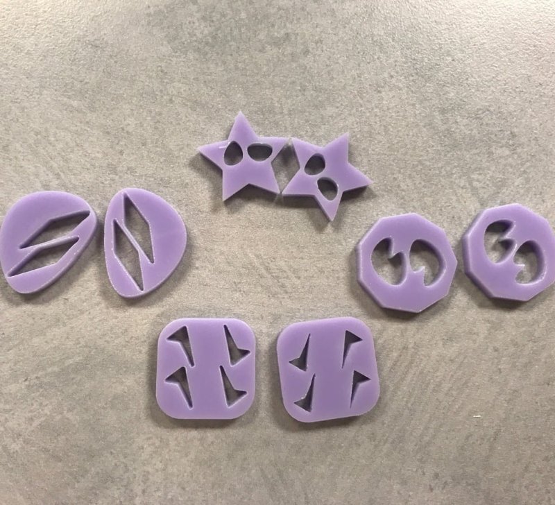 Intra απο ξύλο plywood 3mm-4mm πάχος - Σετ σκουλαρίκι με καρφιά Δίασταση 3x3 cm Intraeaxys-qom6mjk1