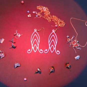 Intra απο ξύλο plywood 3mm-4mm πάχος - Ακρυλικά σκουλαρίκια σταγόνας Δίασταση 3x3 cm Intraeaxys-p7ymxq57 - Image 3