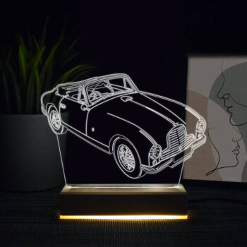 Intra απο ξύλο plywood 3mm-4mm πάχος - Aston Martin 3D Night Light Δίασταση 20x20 cm Intraeaxys-eo0qd951 - Image 4