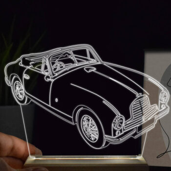 Intra απο ξύλο plywood 3mm-4mm πάχος - Aston Martin 3D Night Light Δίασταση 20x20 cm Intraeaxys-eo0qd951 - Image 5