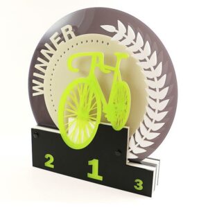 Intra απο ξύλο plywood 3mm-4mm πάχος - Αρχείο PDF Acrylic Cycling Trophy Δίασταση 20x20 cm Intraeaxys-51rrdd01