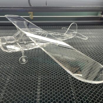 Intra απο ξύλο plywood 3mm-4mm πάχος - Ακρυλικό τρισδιάστατο παζλ ελαφρύ αεροσκάφος Δίασταση 20x20 cm Intraeaxys-joed88d1 - Image 1