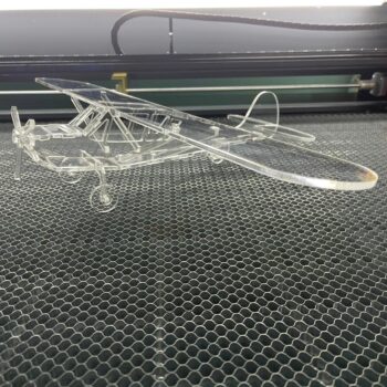 Intra απο ξύλο plywood 3mm-4mm πάχος - Ακρυλικό τρισδιάστατο παζλ ελαφρύ αεροσκάφος Δίασταση 20x20 cm Intraeaxys-joed88d1 - Image 3