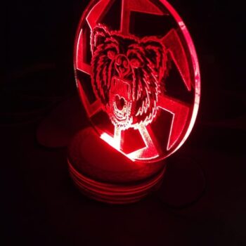 Intra απο ξύλο plywood 3mm-4mm πάχος - Ακρυλικό φωτιστικό νύχτας 3mm Δίασταση 20x20 cm Intraeaxys-r7vmjyz7 - Image 4