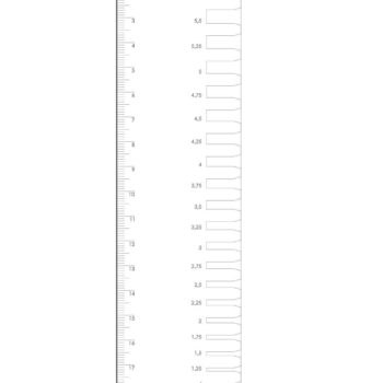 Intra απο ξύλο plywood 3mm-4mm πάχος - Χάρακας για μέτρηση διαστάσεων και μέτρηση πάχους σε χιλιοστά Δίασταση 20x20 cm Intraeaxys-zo9y92w7 - Image 3