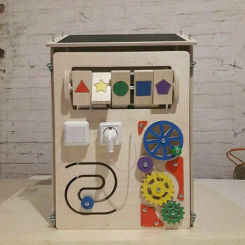 Intra απο ξύλο plywood 3mm-4mm πάχος - Ξύλινο Μοντεσόρι Εκπαιδευτικό Υλικό Κλειδαριά Κουτί μανδάλου Baby Kids Toys Δώρο Δίασταση 30x30 cm Intraeaxys-lopqj457 - Image 3