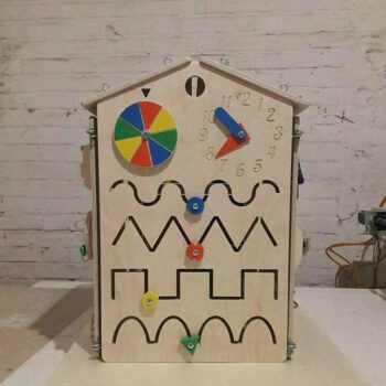 Intra απο ξύλο plywood 3mm-4mm πάχος - Ξύλινο Μοντεσόρι Εκπαιδευτικό Υλικό Κλειδαριά Κουτί μανδάλου Baby Kids Toys Δώρο Δίασταση 30x30 cm Intraeaxys-lopqj457 - Image 4