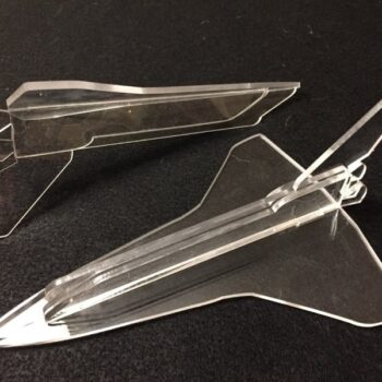 Intra απο ξύλο plywood 3mm-4mm πάχος - Διαστημικό λεωφορείο Ακρυλικό Δίασταση 20x20 cm Intraeaxys-zo98mey1 - Image 1