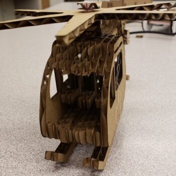 Intra απο ξύλο plywood 3mm-4mm πάχος - Glowforge Cardboard Copter Δίασταση 30x30 cm Intraeaxys-d1lmvjzo - Image 3