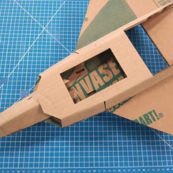 Intra απο ξύλο plywood 3mm-4mm πάχος - Cardboard RC Airplane F22 Raptor Δίασταση 30x30 cm Intraeaxys-qom6mdr1 - Image 3