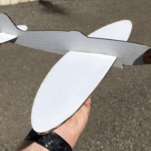 Intra απο ξύλο plywood 3mm-4mm πάχος - Balsa Spitfire Glider Δίασταση 30x30 cm Intraeaxys-eo2yq041