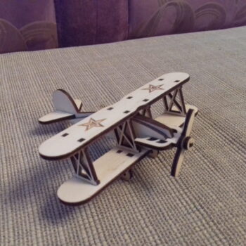 Intra απο ξύλο plywood 3mm-4mm πάχος - Toy Wood αεροπλάνο Δίασταση 30x30 cm Intraeaxys-075y4w8o - Image 3