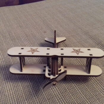 Intra απο ξύλο plywood 3mm-4mm πάχος - Toy Wood αεροπλάνο Δίασταση 30x30 cm Intraeaxys-075y4w8o - Image 4