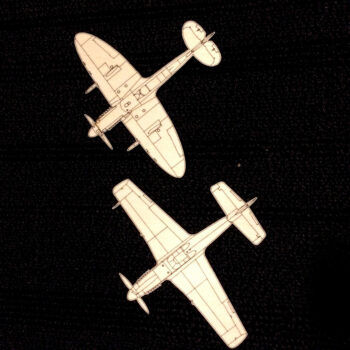 Intra απο ξύλο plywood 3mm-4mm πάχος - Σχέδια αεροπλάνου Δίασταση 30x30 cm Intraeaxys-r1z23rl1 - Image 1