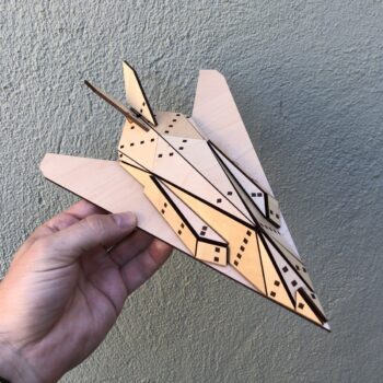 Intra απο ξύλο plywood 3mm-4mm πάχος - Lockheed F-117 Nighthawk 3D παζλ Δίασταση 30x30 cm Intraeaxys-ro6yrm37 - Image 1