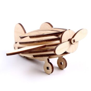 Intra απο ξύλο plywood 3mm-4mm πάχος - Μικρό παιχνίδι αεροπλάνο Δίασταση 30x30 cm Intraeaxys-voq2nmjo - Image 1