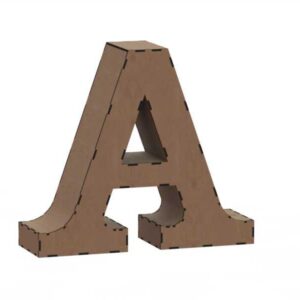 Intra απο ξύλο plywood 3mm-4mm πάχος - Γράμμα αλφαβήτου Α 3 χιλιοστά Δίασταση 30x30 cm Intraeaxys-eo20dd47