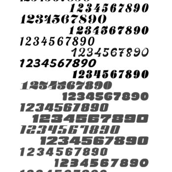 Intra απο ξύλο plywood 3mm-4mm πάχος - Συλλογή Engrave Stylish Numbers Δίασταση 30x30 cm Intraeaxys-lopqkvx7 - Image 1