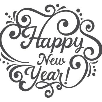 Intra απο ξύλο plywood 3mm-4mm πάχος - Ευτυχισμένο το νέο έτος γράμματα Δίασταση 30x30 cm Intraeaxys-pok3y997 - Image 3