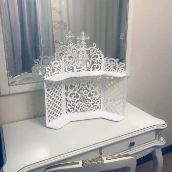 Intra απο ξύλο plywood 3mm-4mm πάχος - Ράφι εικονοστάσι για εικονίδια Οικιακό γωνιακό ράφι 4mm Δίασταση 30x30 cm Intraeaxys-lopq4vz7 - Image 1