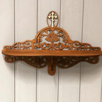 Intra απο ξύλο plywood 3mm-4mm πάχος - Ράφι Βωμού τοίχου Δίασταση 30x30 cm Intraeaxys-m1d6z2l7 - Image 1