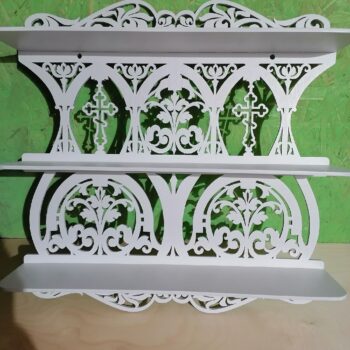 Intra απο ξύλο plywood 3mm-4mm πάχος - Αρχική Βωμός ξύλινο ράφι για εικονίδια Δίασταση 30x30 cm Intraeaxys-yon0y827 - Image 1