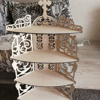 Intra απο ξύλο plywood 3mm-4mm πάχος - Ράφι Βωμού Δίασταση 30x30 cm Intraeaxys-lopq6k57 - Image 1