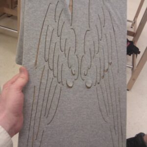 Intra απο ξύλο plywood 3mm-4mm πάχος - Πουκάμισο Φτερό Αγγέλου Δίασταση 30x30 cm Intraeaxys-joerejn7