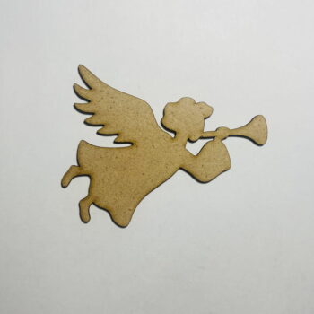 Intra απο ξύλο plywood 3mm-4mm πάχος - Ξύλινη χειροτεχνία σε σχήμα χριστουγεννιάτικου αγγέλου Δίασταση 30x30 cm Intraeaxys-r7vmlxz7 - Image 1