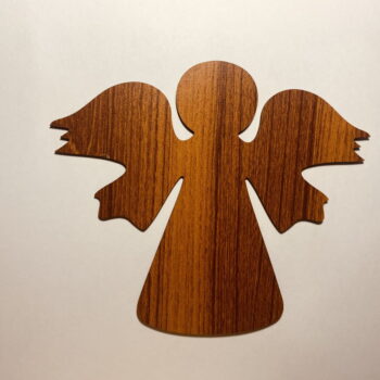 Intra απο ξύλο plywood 3mm-4mm πάχος - Κενό ξύλινο άγγελο με αποκοπή ημιτελές ξύλινο κενό Δίασταση 30x30 cm Intraeaxys-51rrn431 - Image 1