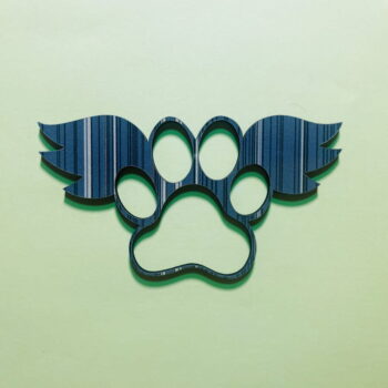 Intra απο ξύλο plywood 3mm-4mm πάχος - Εκτύπωση ποδιών με φτερά Δίασταση 30x30 cm Intraeaxys-yon036g7 - Image 4