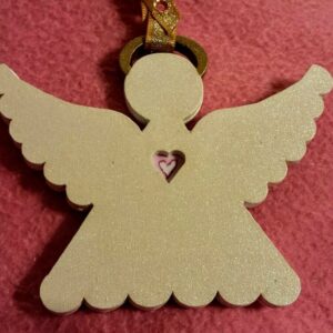 Intra απο ξύλο plywood 3mm-4mm πάχος - Στολίδι αγγέλου Δίασταση 10x10 cm Intraeaxys-r7vmvw67