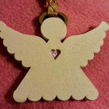 Intra απο ξύλο plywood 3mm-4mm πάχος - Στολίδι αγγέλου Δίασταση 10x10 cm Intraeaxys-r7vmvw67 - Image 1