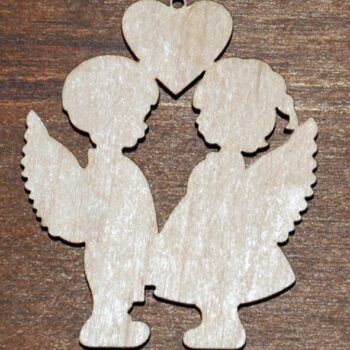 Intra απο ξύλο plywood 3mm-4mm πάχος - Άγγελοι του Αγίου Βαλεντίνου Δίασταση 30x30 cm Intraeaxys-qomm92ko - Image 1