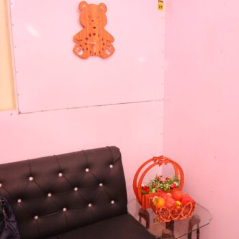 Intra απο ξύλο plywood 3mm-4mm πάχος - Ξύλινο ρολόι τοίχου αρκούδας Δίασταση 30x30 cm Intraeaxys-6o3yp4j7 - Image 8