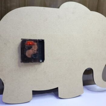 Intra απο ξύλο plywood 3mm-4mm πάχος - Ρολόι τοίχου Elephant Διακόσμηση Παιδικού Δωματίου Δίασταση 30x30 cm Intraeaxys-ro6y5lq7 - Image 3