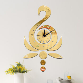 Intra απο ξύλο plywood 3mm-4mm πάχος - Ρολόι τοίχου Lotus Swan Δίασταση 30x30 cm Intraeaxys-67wlge31 - Image 1