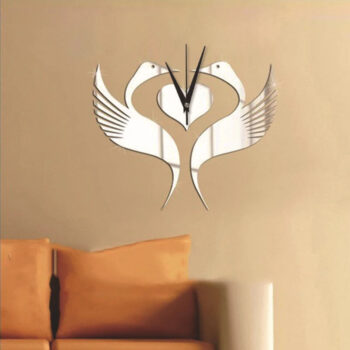 Intra απο ξύλο plywood 3mm-4mm πάχος - Ρολόι τοίχου Swan Δίασταση 30x30 cm Intraeaxys-91jdm881 - Image 3