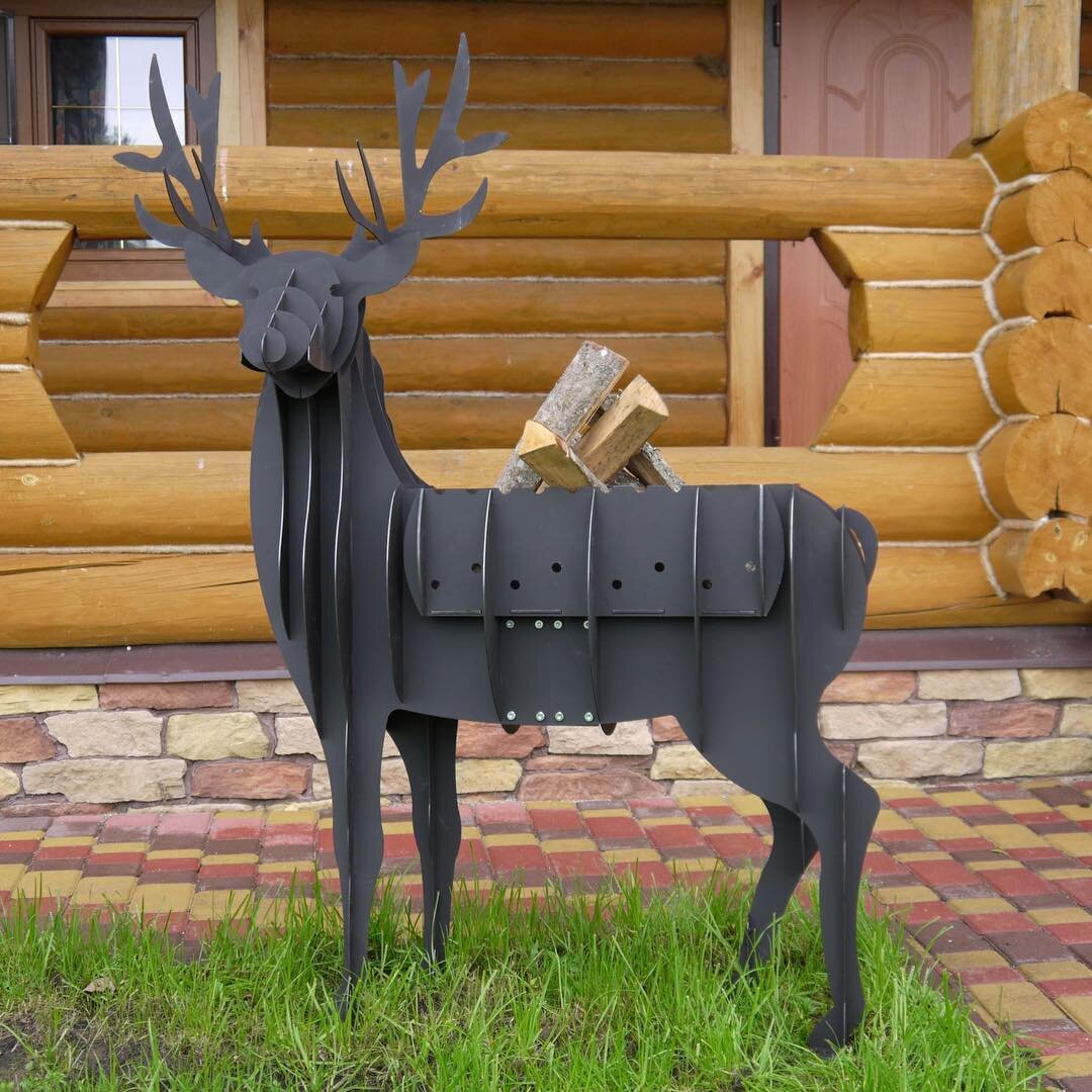 Intra απο ξύλο plywood 3mm-4mm πάχος - Ψησταριά μπάρμπεκιου ελαφιού Δίασταση 30x30 cm Intraeaxys-qommdxko