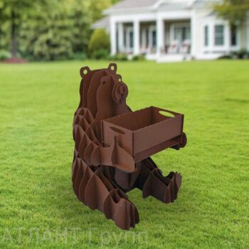 Intra απο ξύλο plywood 3mm-4mm πάχος - Plasma Cut BBQ Grill Bear Δίασταση 30x30 cm Intraeaxys-m1d6yey7 - Image 1