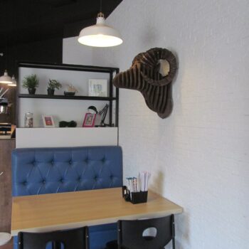 Intra απο ξύλο plywood 3mm-4mm πάχος - Βάση τοίχου με κεφάλι κατσίκας Δίασταση 30x30 cm Intraeaxys-91jdzwp1 - Image 3