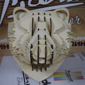 Intra απο ξύλο plywood 3mm-4mm πάχος - Κρεμάστρα κεφαλιού σε τοίχο Δίασταση 30x30 cm Intraeaxys-voq2j3qo - Image 1