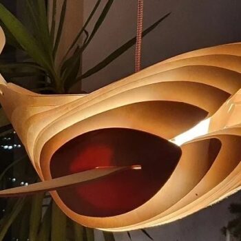 Intra απο ξύλο plywood 3mm-4mm πάχος - Λάμπα Φάλαινας Δίασταση 30x30 cm Intraeaxys-r1z0vmwo - Image 1