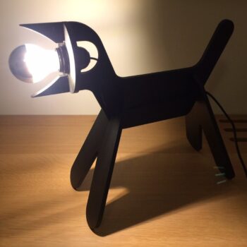 Intra απο ξύλο plywood 3mm-4mm πάχος - Διακοσμητικό γραφείου με χαριτωμένο φωτιστικό σκύλου Δίασταση 30x30 cm Intraeaxys-r1z2lvl1 - Image 1