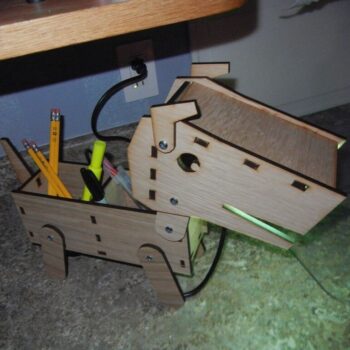 Intra απο ξύλο plywood 3mm-4mm πάχος - Ξύλινο Φωτιστικό Σκύλου Δίασταση 30x30 cm Intraeaxys-078y0m4o - Image 6