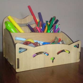 Intra απο ξύλο plywood 3mm-4mm πάχος - Οργάνωση γραφείου θήκης για στυλό Cat Δίασταση 30x30 cm Intraeaxys-m1d6jpe7 - Image 1