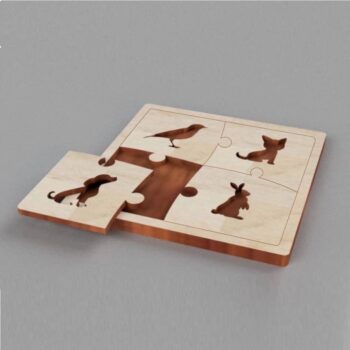 Intra απο ξύλο plywood 3mm-4mm πάχος - Επιτραπέζιο Παιχνίδι Montessori Wooden Jigsaw Building Blocks Δίασταση 40x50 cm Intraeaxys-eo0q23g1 - Image 1